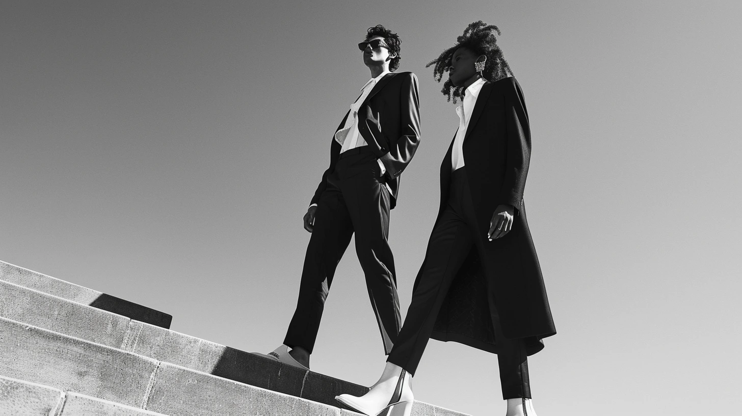 Black and White Outfit Palettes That Never Look Boring colour palette inspiration